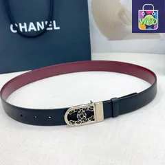 【今日WTO】Chanel ダブルフェイスレザーベルト-1-DFD40