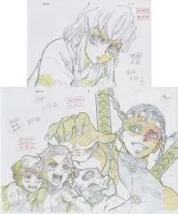 【中古】原画イラストボード 鬼滅の刃 遊郭編 Blu-ray/DVD 2巻 ufotable購入特典 複製原画セット