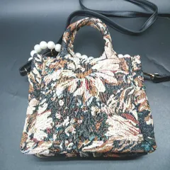 ◇ Θ Φ ノーブランド 2way ハンド ショルダー バッグ ブラウン系 レディース E  【1502060000505】