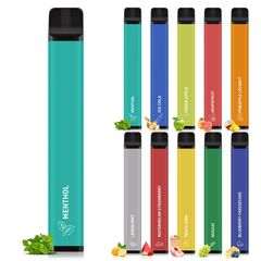 電子タバコ 使い捨て 1500回吸引可能 10風味 １本入り 爆煙 大容量 水蒸気タバコ VAPE ベイプ ニコチンなし タールなし 節煙 禁煙サポート