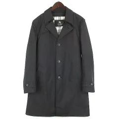 バーバリーブラックレーベル BURBERRY BLACK LABEL ステンカラーコート ジャケット 中綿 M ブラック 黒のサムネイル