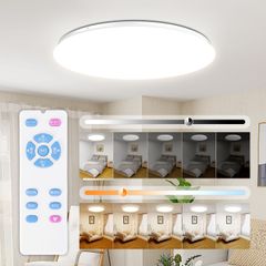 ICHIYO ledシーリングライト 12畳 45w 5600lm調色調光タイプ 薄型 明るい  リモコン付き 常夜灯モード メモリ機能 30分/60分スリープタイマー 玄関 寝室 和室 洋室 台所 洗面所 天井照明 PSE認証獲得