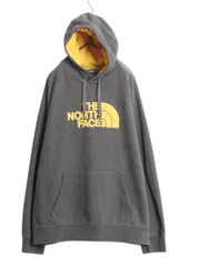 【お得なクーポン配布中!】 US企画 ノースフェイス ロゴ 刺繍 スウェット フード パーカー メンズ XXL 古着 The North Face プルオーバー トレーナー 大きいサイズ 灰