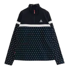 サイズ：L LE COQ GOLF ルコックゴルフ  ハーフジップ 長袖Tシャツ 総柄 ブラック系 [240101500605] ゴルフウェア レディース ストスト
