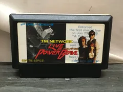 TM NETWORKライブインパワーボウル（ファミコン）缶ケース、箱、説明書付き TM NETWORK ライブインパワーボウル』1989年／ファミコン