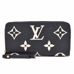 ルイヴィトン 財布 レディース モノグラムアンプラント ジッピーウォレット ブラックベージュ 長財布 Louis Vuitton M80481 未使用展示品
