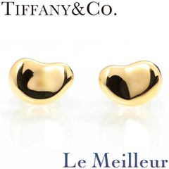 ティファニー TIFFANY&Co. エルサ・ペレッティ ビーン デザイン ピアス K18YG 中古 プレラブド 返品OK