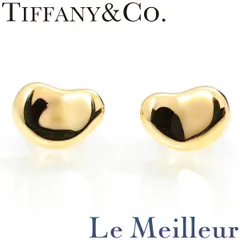 ティファニー TIFFANY&Co. エルサ・ペレッティ ビーン デザイン ピアス K18YG 中古 プレラブド 返品OK
