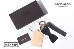 新品【ダニエル＆ボブ】ネックウォレット 黒 本革 ターコイズ GFT090