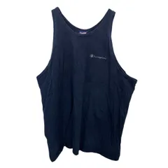 Champion ロゴTシャツ XL ネイビー チャンピオン プルオーバー ビッグサイズ タンクトップ スポーティー 古着卸 アメリカ仕入 a704-5711