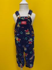 【Size 90】vintage USA製 オシュコシュ くま カウボーイ オーバーオール oshkosh ヴィンテージ  made in USA