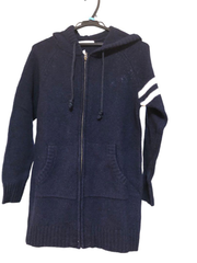 N1073. U袖ウールニットパーカーFREE SIZE / ショコラフィネローブ