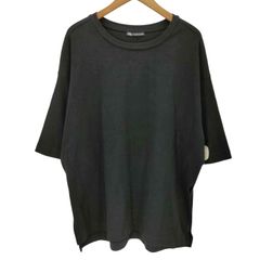ザラ ZARA Oversized Side Slit Tee オーバーサイズ サイドスリット クルーネック S/S Tシャツ レディース  M-L