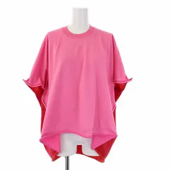 ボッテガヴェネタ BOTTEGA VENETA 20AW VISCOSE DRAPE TOP ニット カットソー 半袖 ドルマンスリーブ バイカラー L 赤 レッド ピンク 629983 /KHのサムネイル