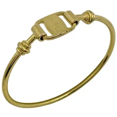 サルヴァトーレフェラガモ Salvatore Ferragamo ロゴ バングル 腕輪 バングル GP ゴールド レディース 【中古】のサムネイル