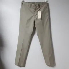 31 /無印良品 ライトベージュ ノー・タック パンツ/ ー 618
