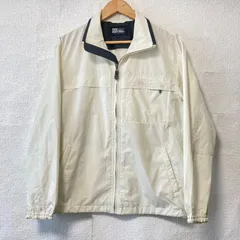 (^w^)b FIRST DOWN ファーストダウン ジップアップ ジャケット ジャンパー スウィングトップ マウンテン アウトドア 釣り キャンプ アクティブ 長袖 トップス オフホワイト メンズ 男性 サイズ L