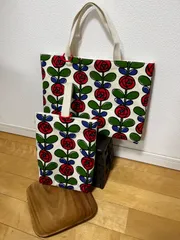 ＊49＊レッスンバッグ・シューズケース　2点セット【バラ柄】