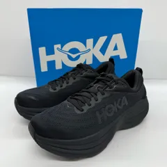 未使用 HOKA ONEONE BONDI 8 BLACK 9.5D 27.5cm 1123202-BBLC ホカ オネオネ ボンダイ8 ブラック 黒 ランニングシューズ スニーカー 【X0420-001】□268
