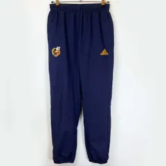 アディダス スペイン代表 トラックパンツ 裏メッシュ M ネイビー メンズ ADIDAS ウォームアップ トレーニングウェア サッカー
