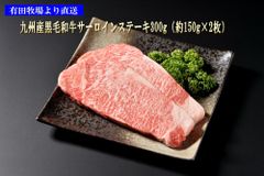 九州産黒毛和牛サーロインステーキ300g (約150g×2枚)