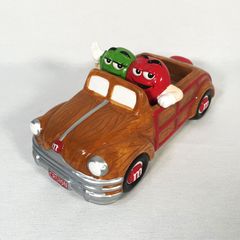 M&M Ceramic Candy Dish Car　エムアンドエムズ　カブリオレ　置物　陶器　ヴィンテージ　アンティーク　アメトイ