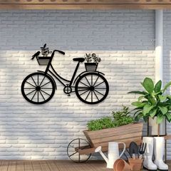 ウォールデコ 自転車モチーフ 壁飾り アイアン 木製 北欧風 インテリア
