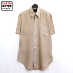70s vintage Sears ボタンダウン 半袖シャツ メンズ Lサイズ相当