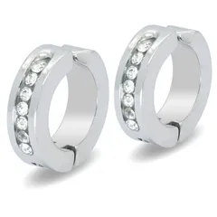 【イヤーカフ 幅4mm 内径9mm 1ペア】[Adelina Style] 7粒ジルコニア イヤーカフ フェイクピアス イヤリング レディース メンズ ノンホールピアス プレゼント