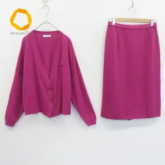 Saint Joie ヴィンテージ セットアップ スカートスーツ パープル系 853982iのサムネイル
