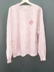 ◇ ⊇ FREAK'S STORE フリークスストア 裏起毛 刺繍 長袖 プルオーバー トレーナー サイズM ピンク系 レディース E  【1507230016720】