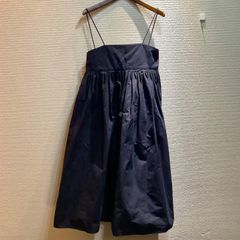 ★お盆期間限定価格★   Drawer ドゥロワー 22SS コットンタック サロペット スカート ワンピース ジャンパースカート 36 黒 ブラック 6524-299-1640