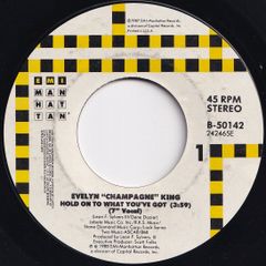Evelyn Champagne King Hold On To What You've Got EMI-Manhattan US B-50142 207123 SOUL FUNK ソウル ファンク レコード 7インチ 45