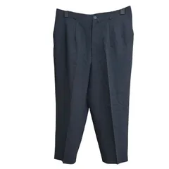 レディース　スラックスパンツ　オフィスパンツ　テーパードパンツ　濃紺　無地　ネイビー　82-86　夏