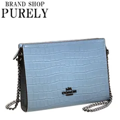 コーチ バッグ レディース COACH ショルダーバッグ エンボスド クロコダイル レザー スリム クロスボディ CR237 QBCFL コーンフラワー