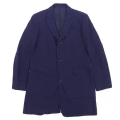 アンダーカバー UNDERCOVER ロングジャケット レイヤード コート ネイビー メンズ size3 N4105 2014AW [Y03018]のサムネイル