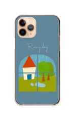 Galaxy S10 SC-03L SCV41 ケース カバー ギャラクシーS10 スマホケース ハードケース HAPPY マイホーム 赤い屋根 お家 大人 おしゃれ ほのぼの カラー10