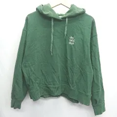 ◇ ⊇ niko and … ニコアンド 長袖 パーカー サイズL グリーン レディース E  【1409240062004】