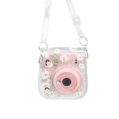【人気商品】Instax Mini11/9/8 チェキケース 用ショルダーストラップ付き保護カバー透明スモールカメラバッグPVCカバーチェキカバーケース カメラバッグ