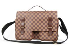 【超美品】LOUIS VUITTON ヴィトン ダミエ ブロードウェイ ショルダーバッグ ブラウン【SP17】