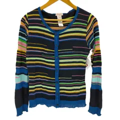 クリスチャンラクロワ Christian Lacroix マルチボーダーカーディガン レディース JPN：M のサムネイル