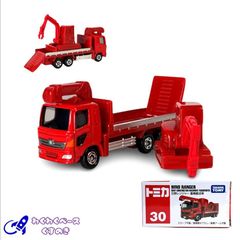 タカラトミー トミカ 廃盤 絶版 No.30 日野レンジャー 重機搬送車 トミカシリーズ ミニカー 日野  HINO 日本車 働く車 トラック 赤 レッド 3歳以上 モデルカー