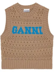 新品未使用タグ付き❤️GANNI ガニー ニットベストCottonRopeVest 楽天市場】GANNI ガニー ニットベスト Cotton Rope Short Vest
