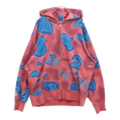A BATHING APE (アベイシングエイプ) リキッド カモ シャーク リラックスフィット フルジップパーカー ピンク 001ZPK301007M