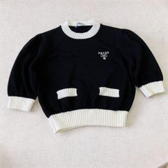 PRADA 半袖 ニット バイカラー 40サイズ - メルカリ