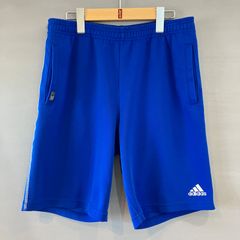 00's adidas アディダス ハーフパンツ トラックパンツ ショーツ 短パン 青 ブルー ジュニア 160cm