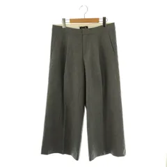 【美品】Drawer ドゥロワー　タックワイドパンツ　ウール混　日本製 Drawer(ドゥロワー) コットンツイルタックパンツスラックス6514