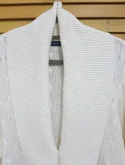 POLO RALPH LAUREN(ポロラルフローレン) レディース ホワイトショールカラーカーディガン XL サイズ