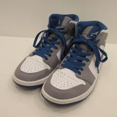 【姫路東店】 中古 NIKE | ナイキ スニーカー AIR JORDAN 1 MID TRUE BLUE DQ8426-014 2023S/S グレー 25.5cm 【126】