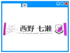 乃木坂46 西野七瀬 タオル 個別マフラータオル まとめ フルセット西野七瀬